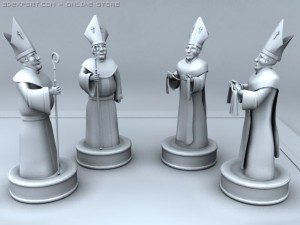 chess set 3D मॉडल