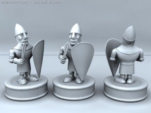 chess set 3D मॉडल