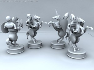 chess set 3D मॉडल