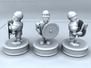 chess set 3D मॉडल