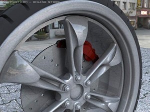 custom car wheel 3D Model