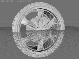custom car wheel 3D Model