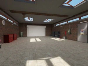 auto service garage 3D Model