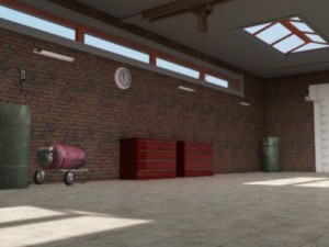 auto service garage 3D Модель