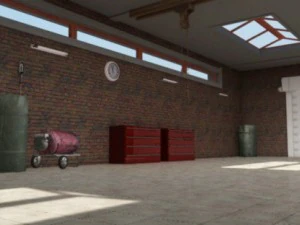 auto service garage 3D Model