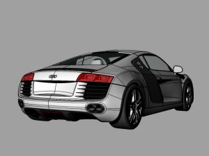 audi r8 3D Model