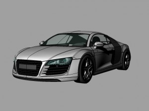 audi r8 3D 模型