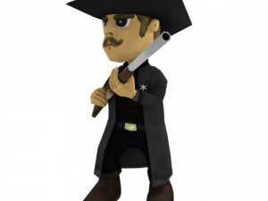 low poly sheriff 3D Модель