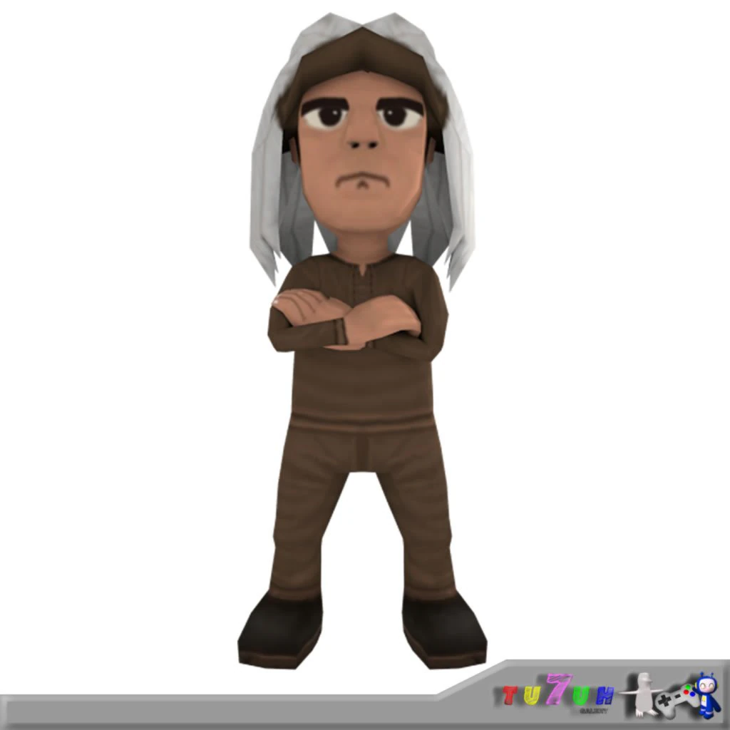 low poly indian 3D Model .c4d .max .obj .3ds .fbx .stl .blend