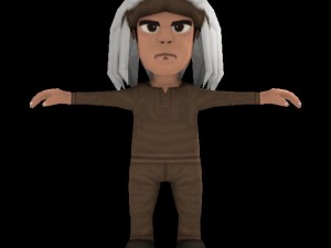 low poly indian Model 3D