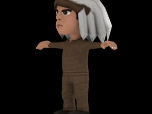 low poly indian 3D Model