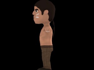 low poly indian warrior 3D Model