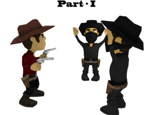 low poly wild west character pack 3D Model