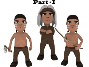low poly wild west character pack 3D Model