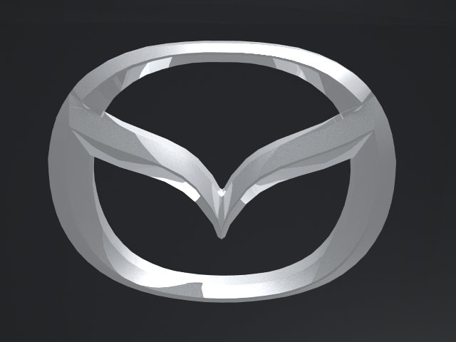 mazda logo 3D 모델 .c4d .max .obj .3ds .fbx .stl .blend 