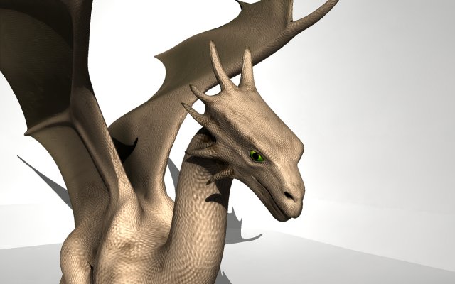 mountain winged dragon 3D Model .c4d .max .obj .3ds .fbx .stl .blend 