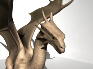 mountain winged dragon 3D Model