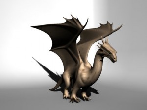 mountain winged dragon 3D Model