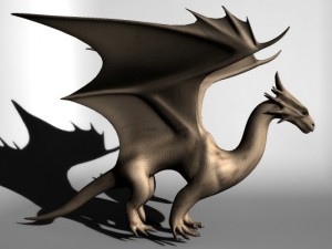 mountain winged dragon 3D Model