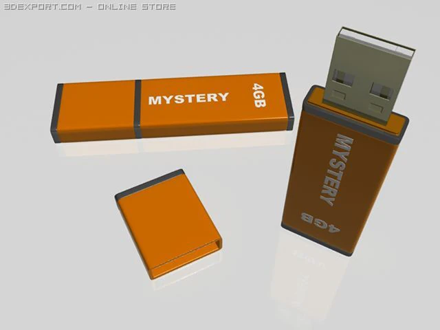 pilote flash USB Modèle 3D .c4d .max .obj .3ds .fbx .stl .blend 