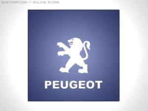 logo peugeot Modèle 3D