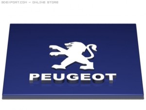 peugeot logo Model 3D
