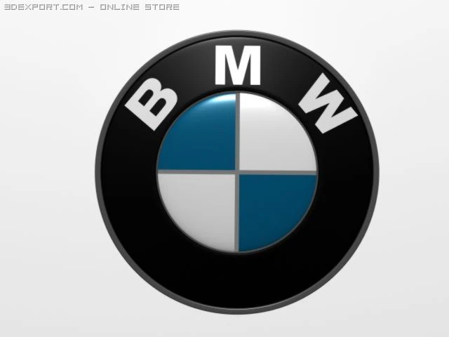 bmw logo 3d 3D Model .c4d .max .obj .3ds .fbx .stl .blend 