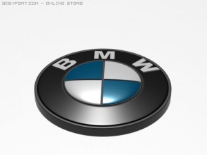 bmw logo 3d 3D Model