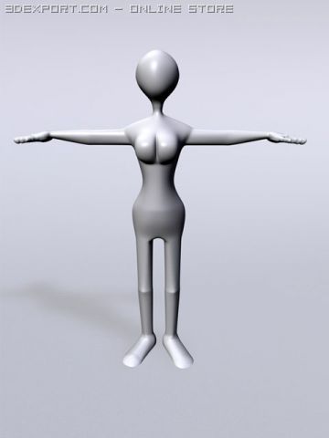 betty 3D Model .c4d .max .obj .3ds .fbx .stl .blend 