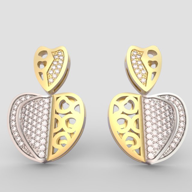 earring Model 3D .c4d .max .obj .3ds .fbx .stl .blend 