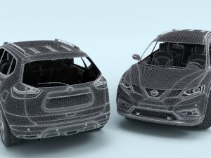 nissan x-trail 2016 3D Model