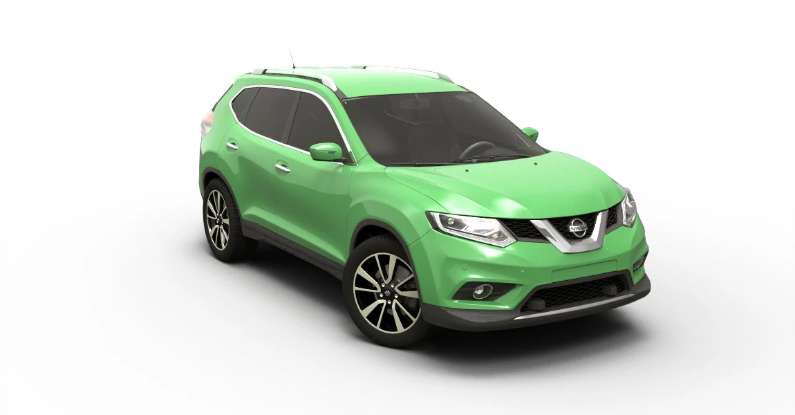 nissan x-trail 2016 3D Model .c4d .max .obj .3ds .fbx .stl .blend