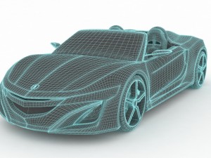 acura nsx 3D 模型