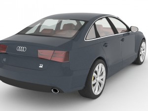 audi a6 2008 3D 模型