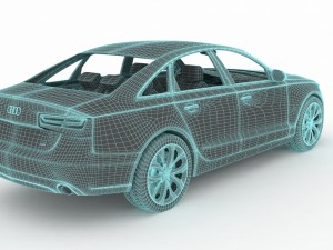 audi a6 2008 3D 模型