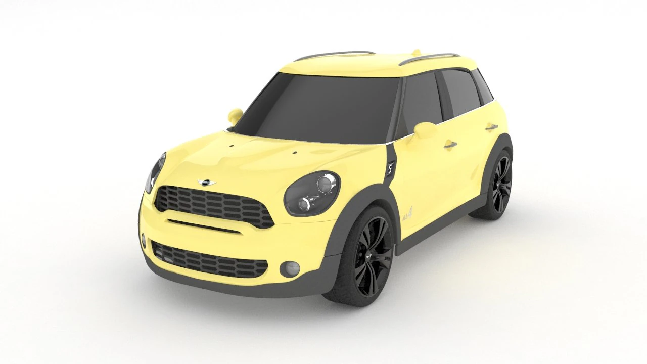 mini cooper s 3D Model .c4d .max .obj .3ds .fbx .stl .blend 