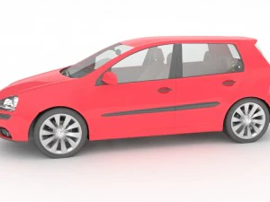 volkswagen golf mk5 3D Model