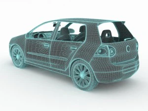 volkswagen golf mk5 3D Model
