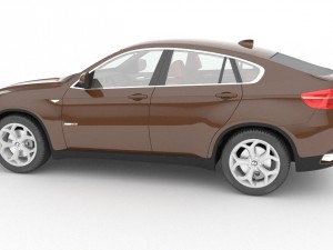 bmw x6m 2013 3D Model