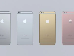 iphone 6s all colors high poly 3D Model