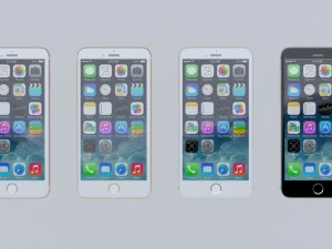 iphone 6s all colors high poly 3D Model