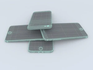 iphone 6s all colors high poly 3D Model