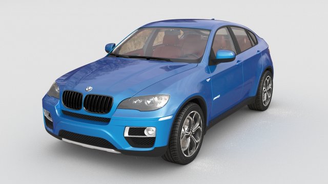 bmw x6m 2014 3D Model .c4d .max .obj .3ds .fbx .stl .blend 