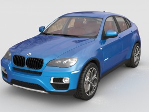 bmw x6m 2014 3D Model