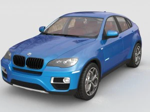 bmw x6m 2014 Modello 3D