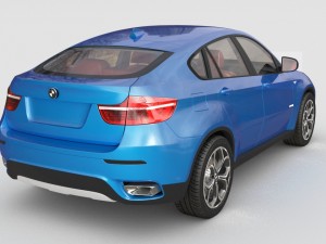 bmw x6m 2014 3D Model