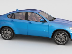 bmw x6m 2014 3D Model