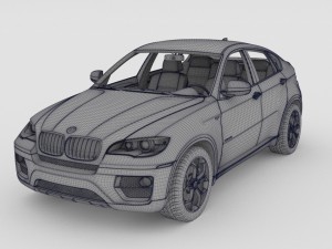 bmw x6m 2014 3D Model