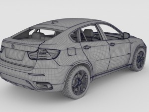bmw x6m 2014 3D Model