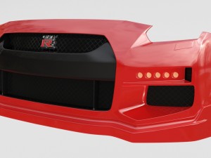 4 x gtr front bumpers 3D Model